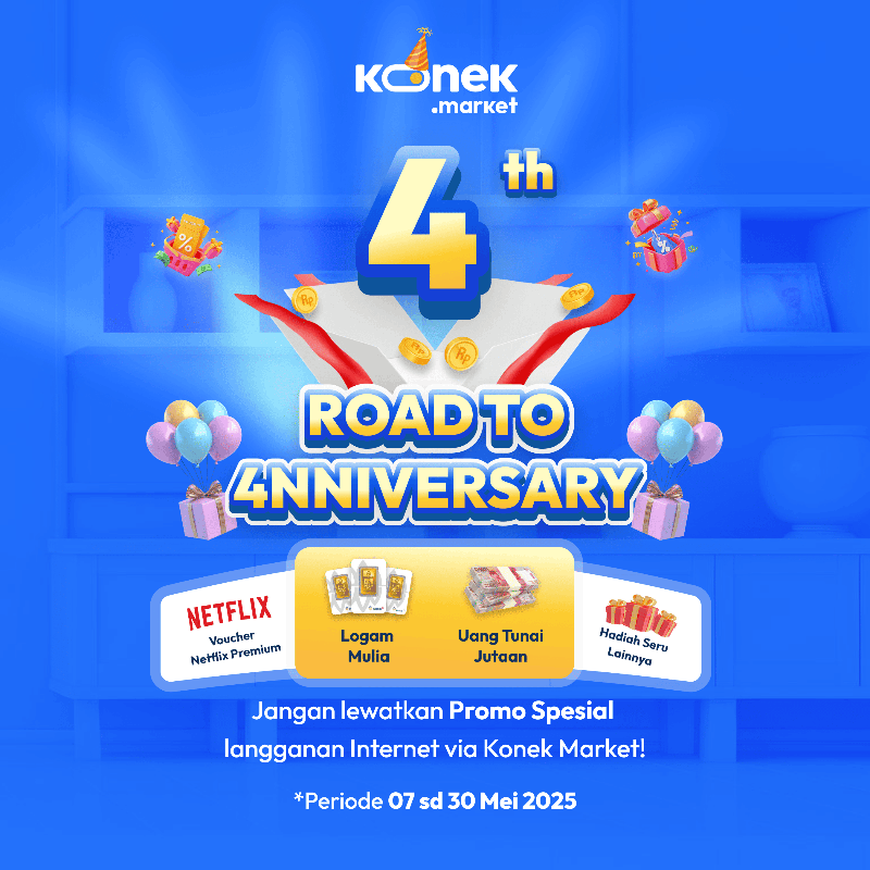 Konek Market Road to 4nniversarry 🚀